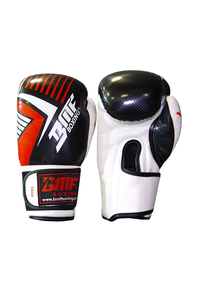 Gants BMF Blanc, Noir & Rouge