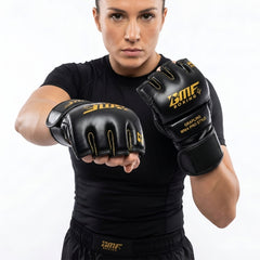 Gants de MMA BMF Boxing – Grappling Pro Style Noir & Or